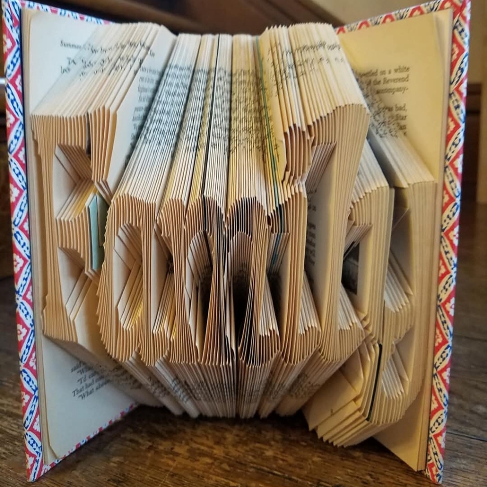 Choice of 1 Hand Crafted Book Art - Love, Family, Dad, Mom, Faith, Home - Picture 3 of 7